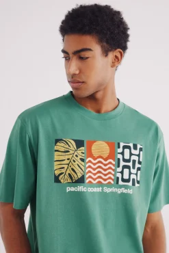 Springfield Camiseta estampado tropical
