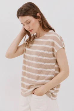 Cortefiel Camiseta estructura rayas