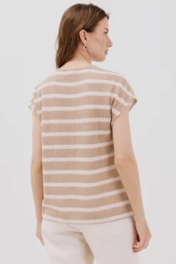 Cortefiel Camiseta estructura rayas