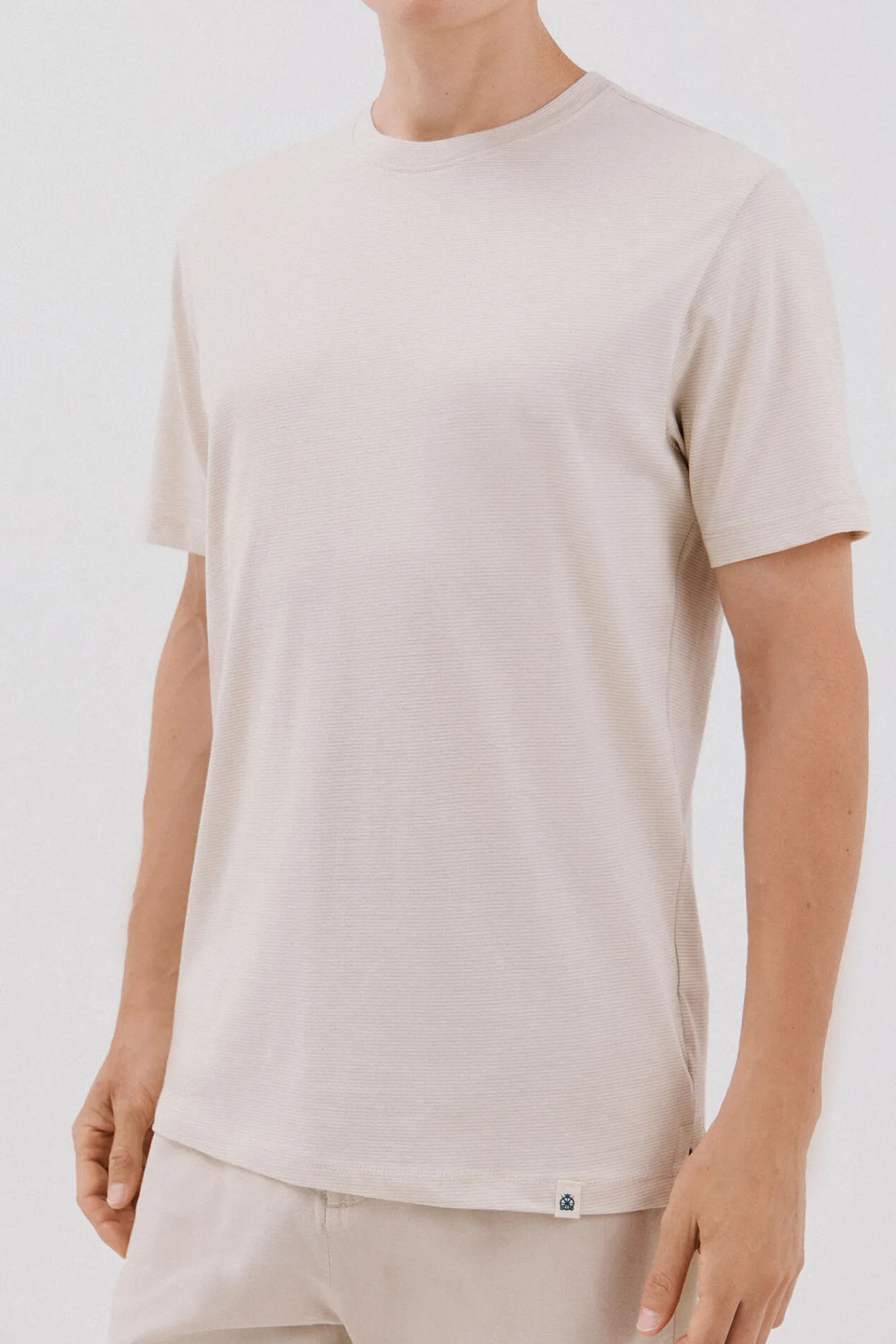 Cortefiel Camiseta falso liso slub