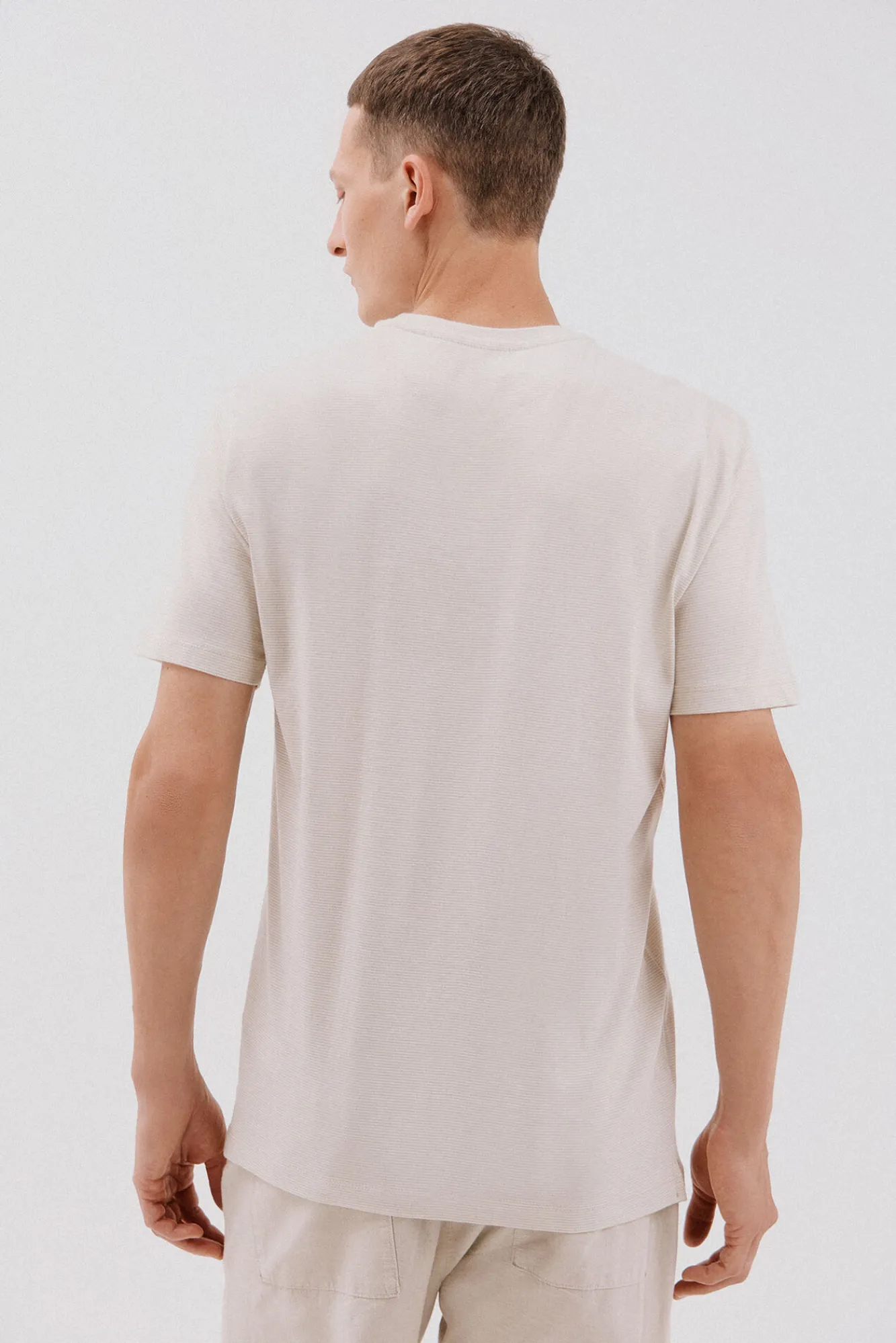 Cortefiel Camiseta falso liso slub