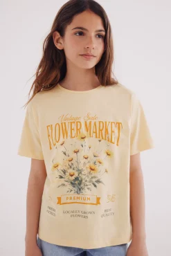 Crianças Springfield Kids Camiseta flores niña
