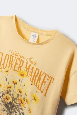 Crianças Springfield Kids Camiseta flores niña