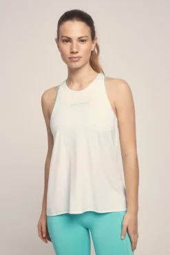 Dash and Stars Camiseta fluida modal blanco