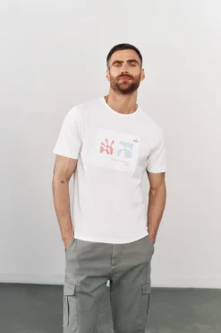 OOTO Camiseta gráfica lavada