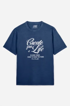 OOTO Camiseta gráfica lavada