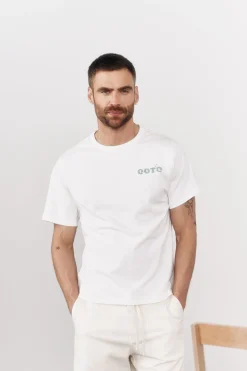 OOTO Camiseta gráfica lavada