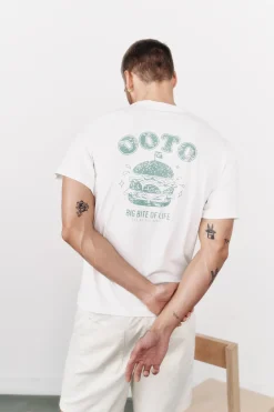 OOTO Camiseta gráfica lavada