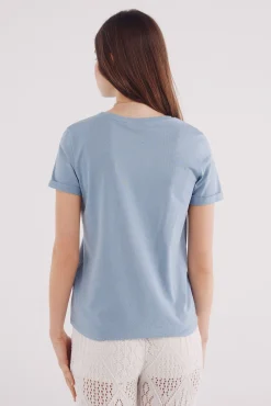 Springfield Camiseta gráfica marina
