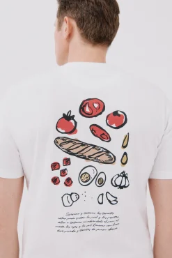 Cortefiel Camiseta gráfica salmorejo