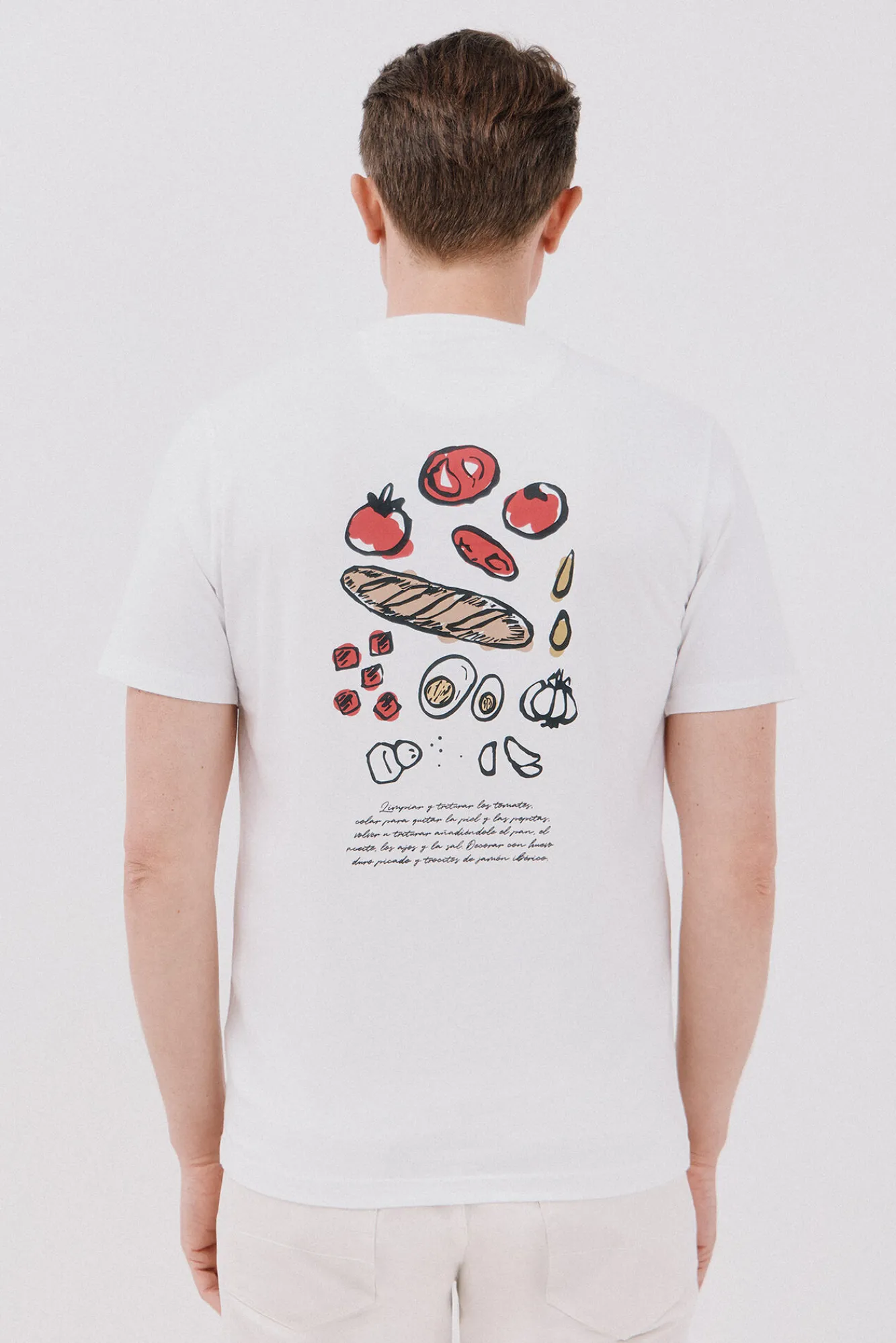 Cortefiel Camiseta gráfica salmorejo