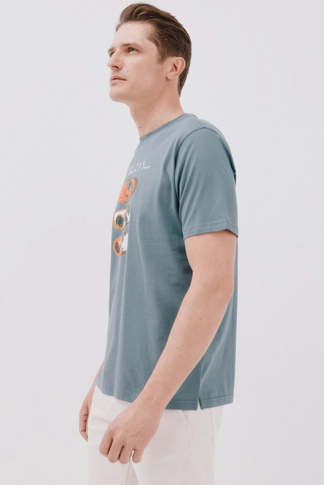 Cortefiel Camiseta gráfica tostas