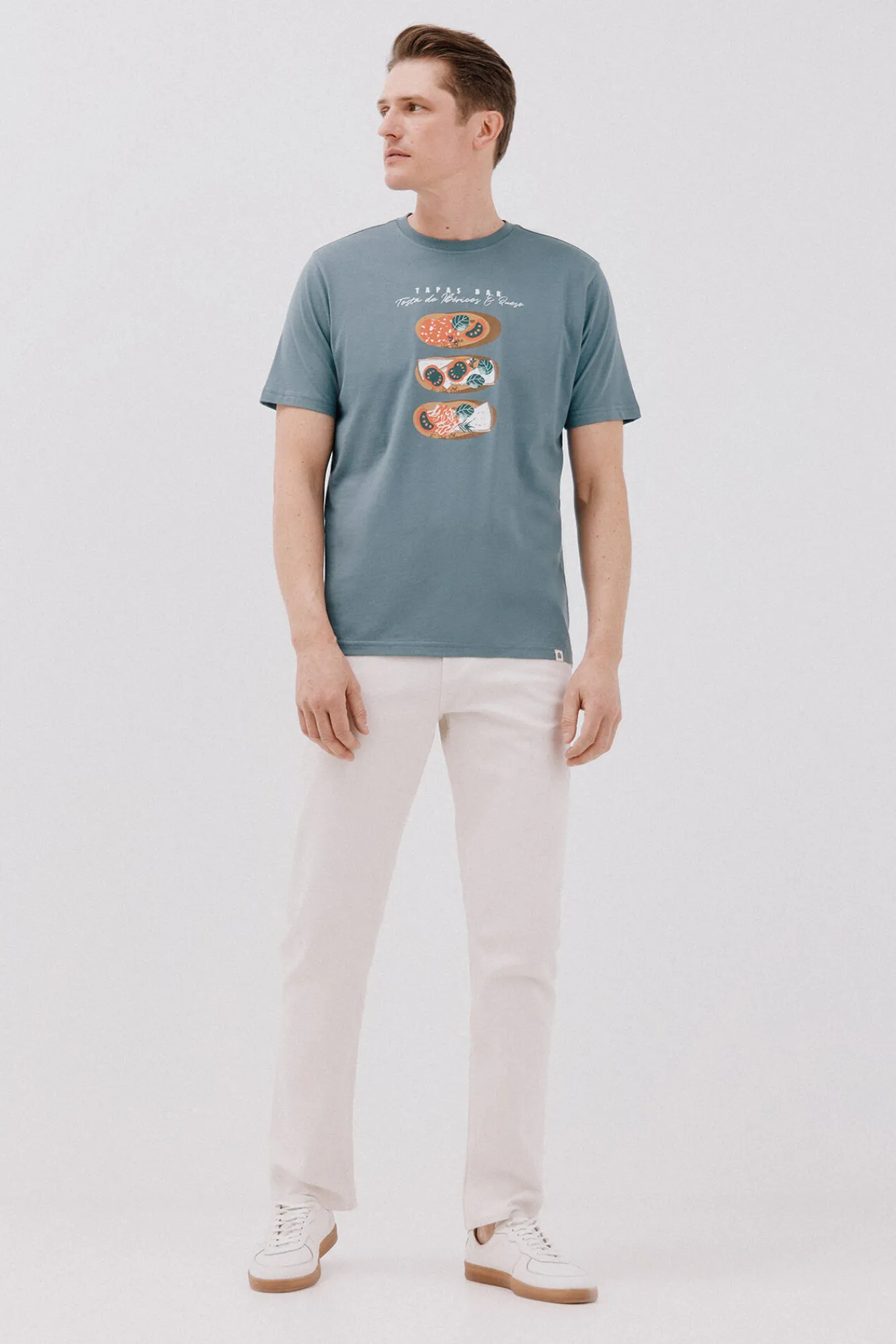 Cortefiel Camiseta gráfica tostas