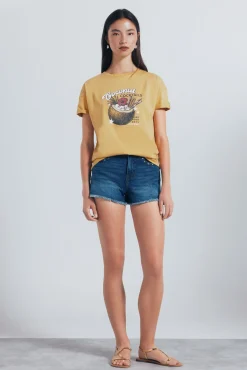 Springfield Camiseta gráfica tropical