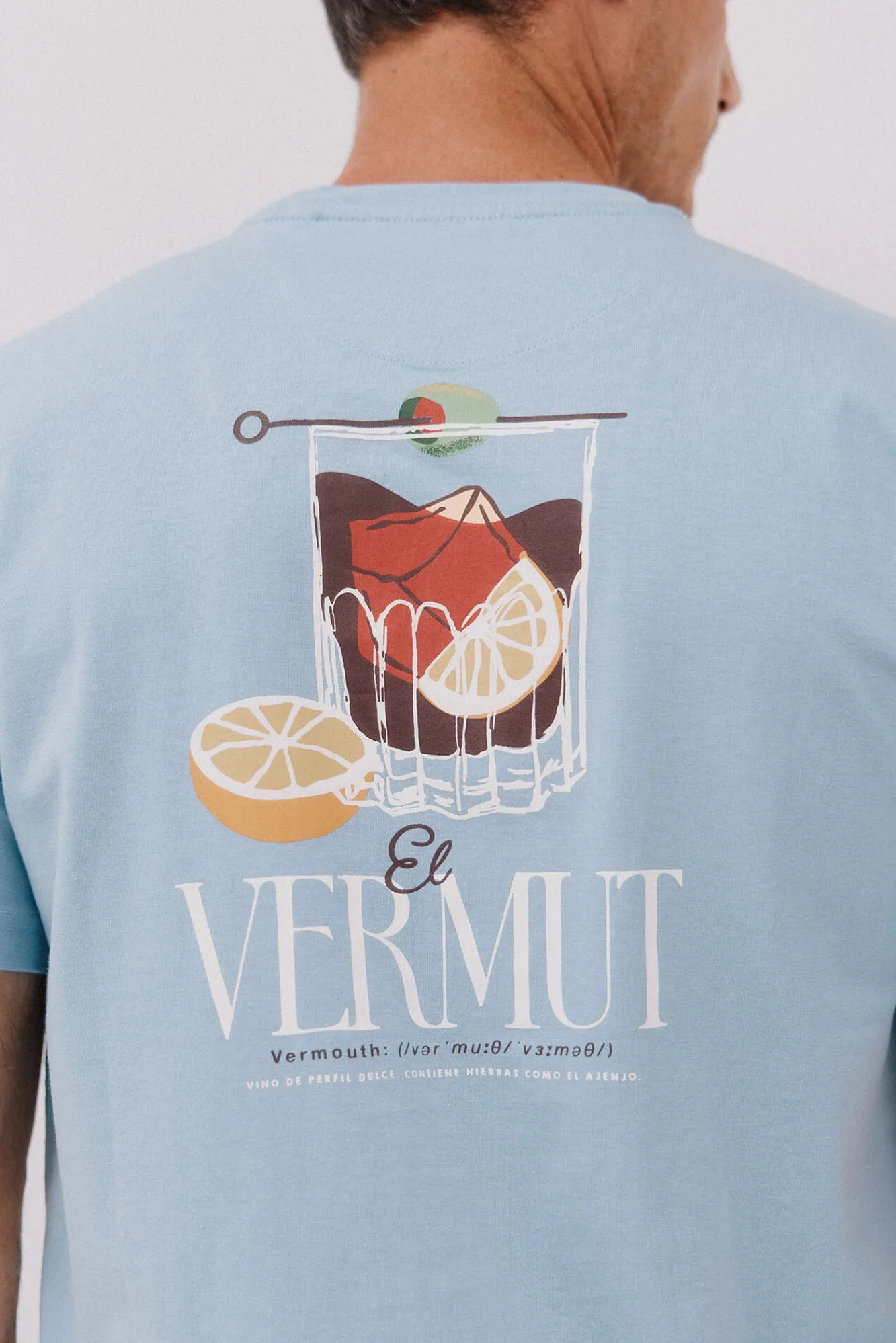 Cortefiel Camiseta gráfica vermut