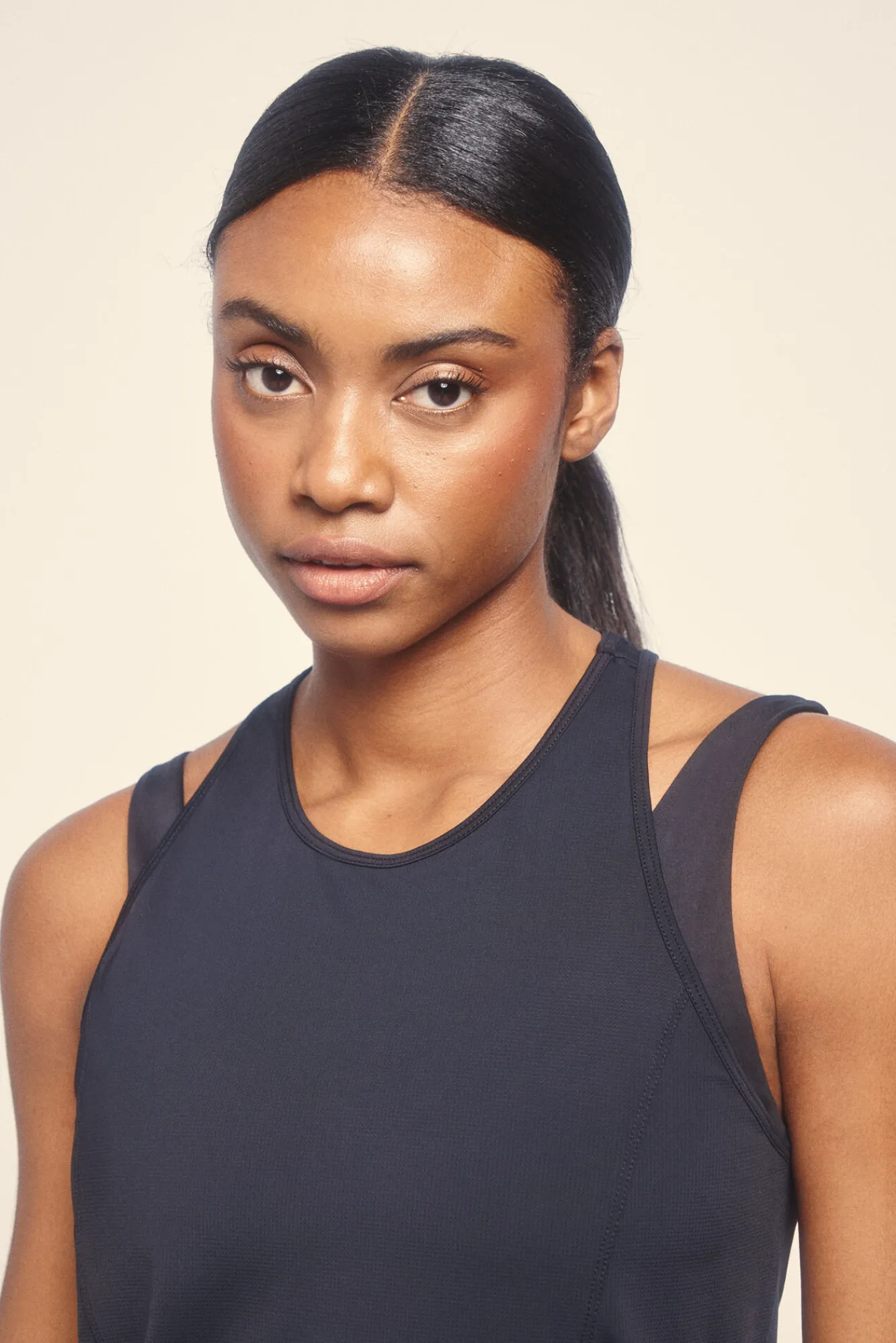 Dash and Stars Camiseta halter negra