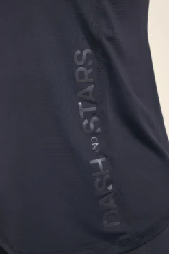 Dash and Stars Camiseta halter negra