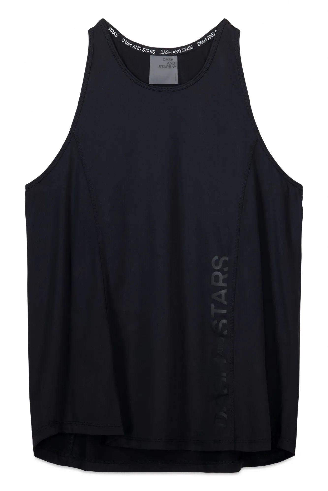 Dash and Stars Camiseta halter negra