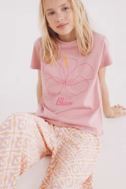 Crianças Springfield Kids Camiseta hibiscus niña