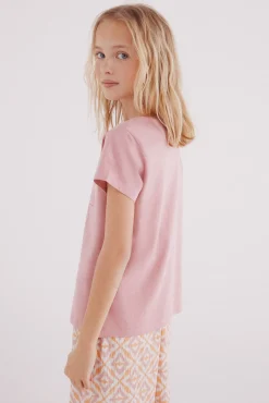 Crianças Springfield Kids Camiseta hibiscus niña