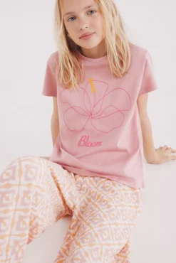 Crianças Springfield Kids Camiseta hibiscus niña