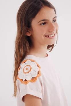Crianças Springfield Kids Camiseta hombros crochet niña