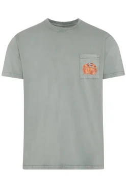 Kiff-Kiff Camiseta kaki print cangrejo