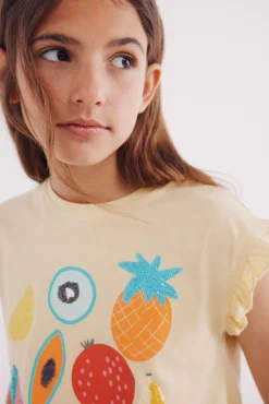 Crianças Springfield Kids Camiseta lentejuelas niña