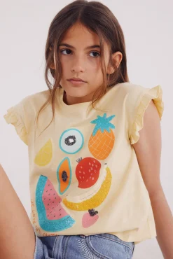 Crianças Springfield Kids Camiseta lentejuelas niña