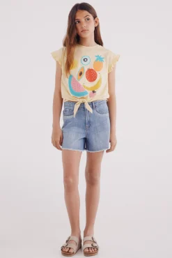 Crianças Springfield Kids Camiseta lentejuelas niña