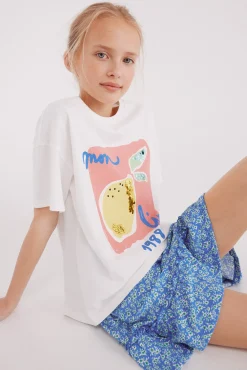 Crianças Springfield Kids Camiseta limones niña