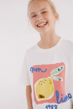 Crianças Springfield Kids Camiseta limones niña