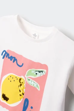 Crianças Springfield Kids Camiseta limones niña