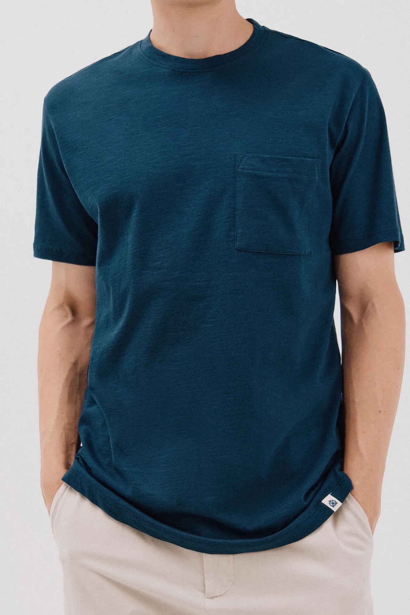 Cortefiel Camiseta lisa slub