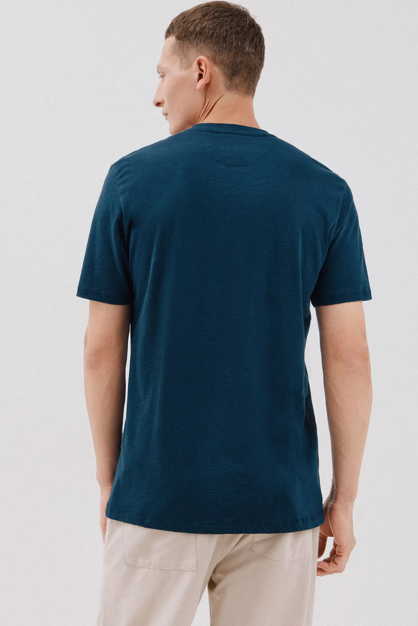 Cortefiel Camiseta lisa slub
