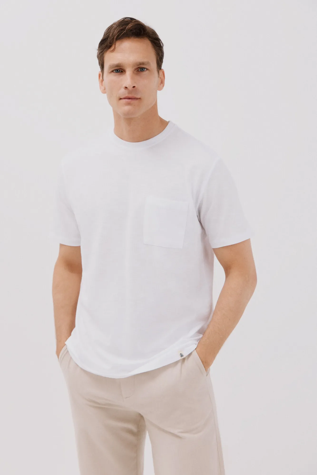 Cortefiel Camiseta lisa slub