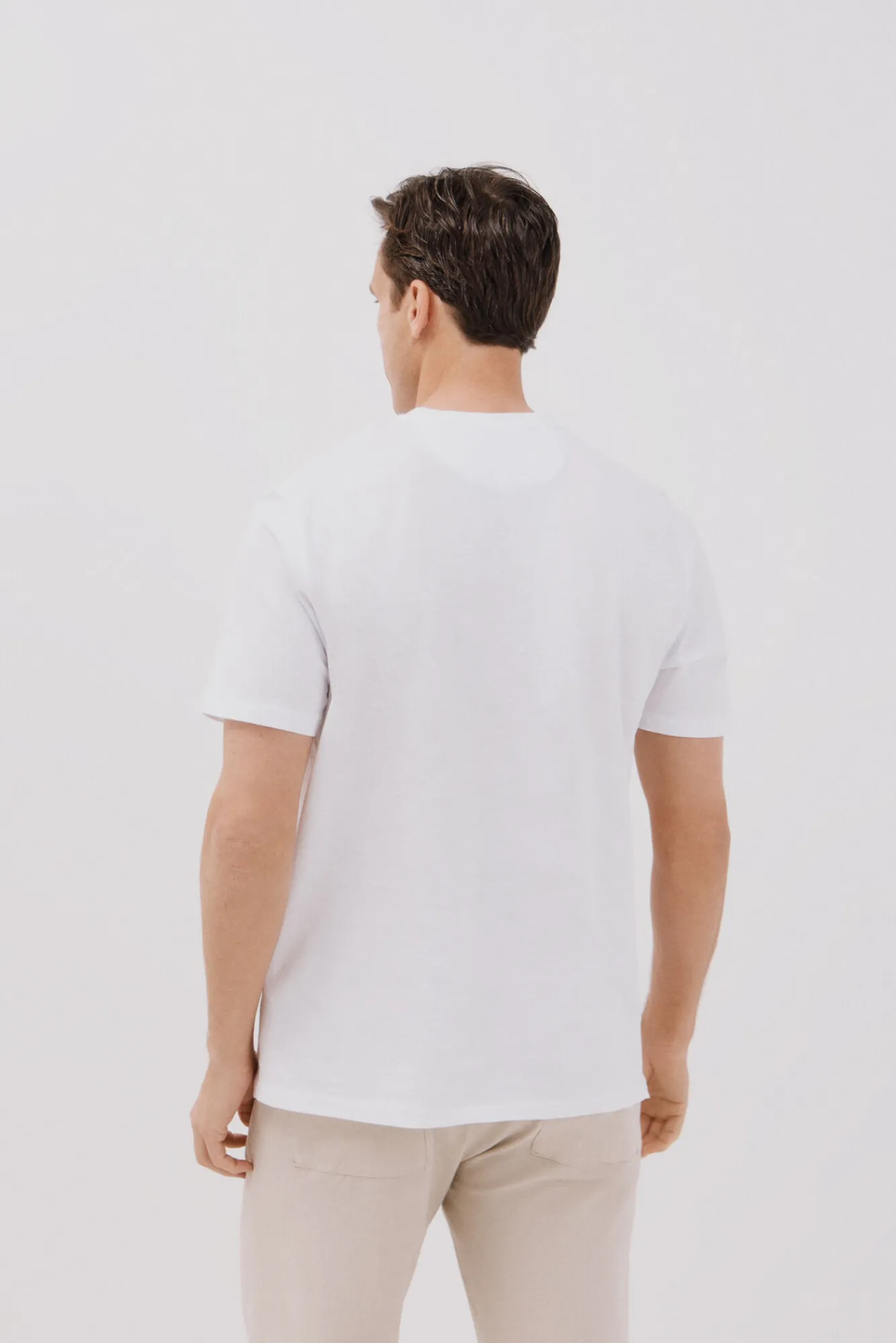 Cortefiel Camiseta lisa slub