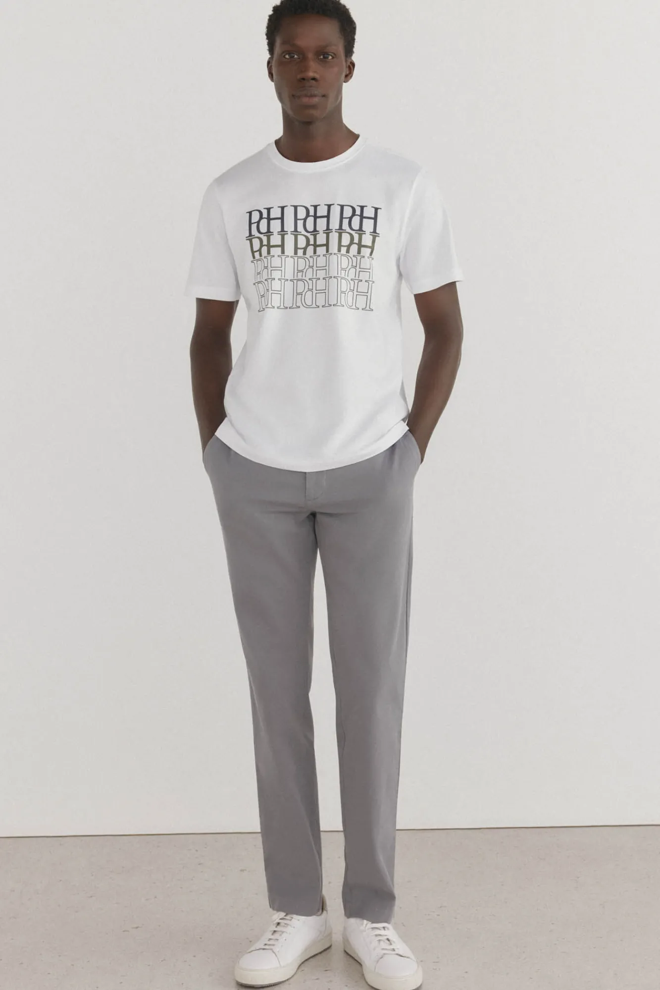 Pedro del Hierro Camiseta logos estampados