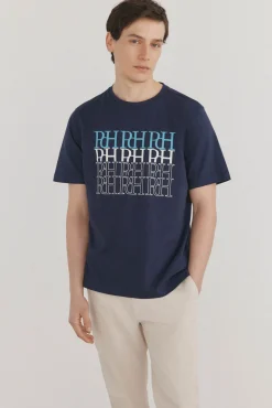 Pedro del Hierro Camiseta logos estampados