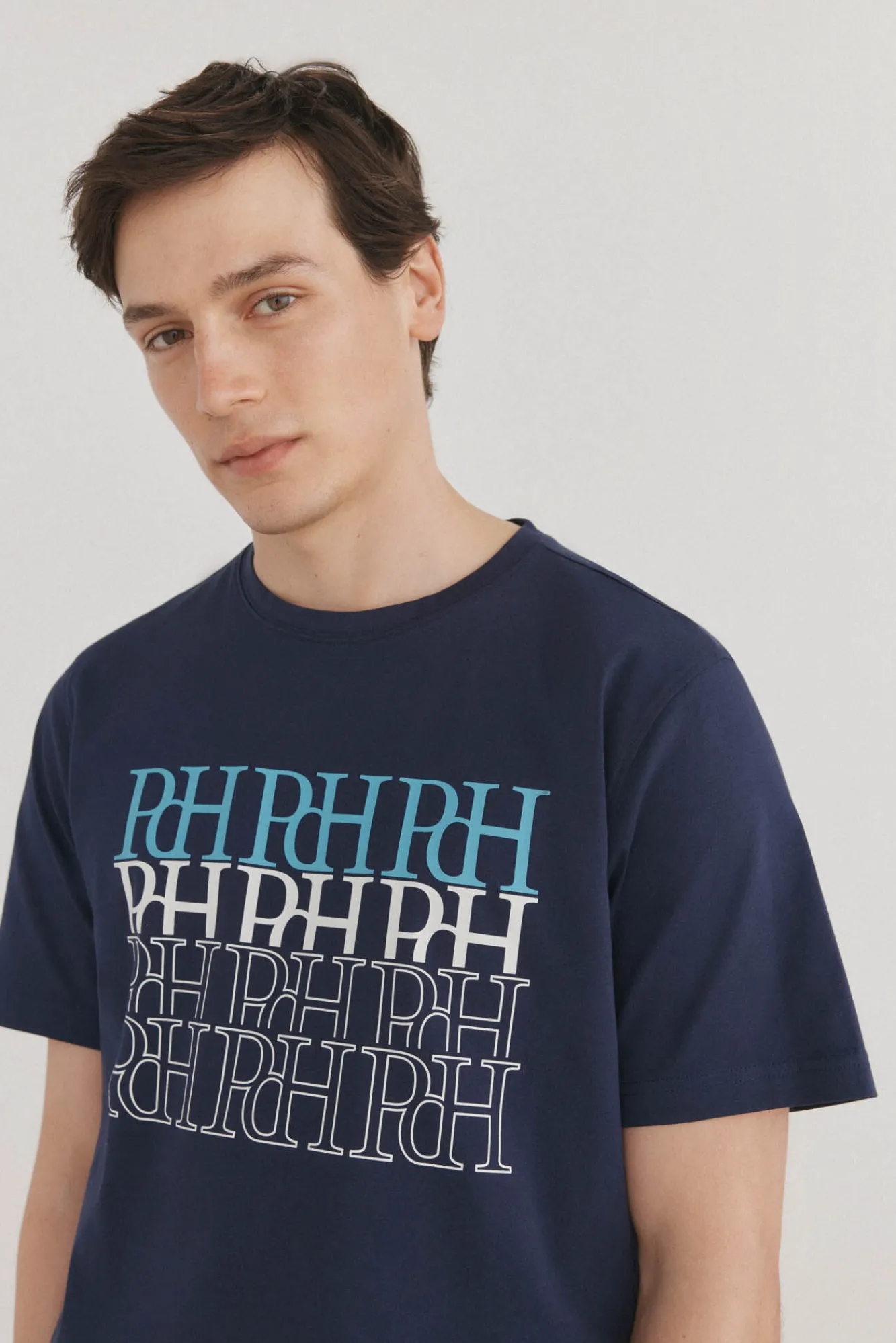Pedro del Hierro Camiseta logos estampados