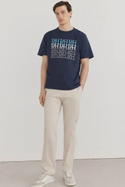 Pedro del Hierro Camiseta logos estampados