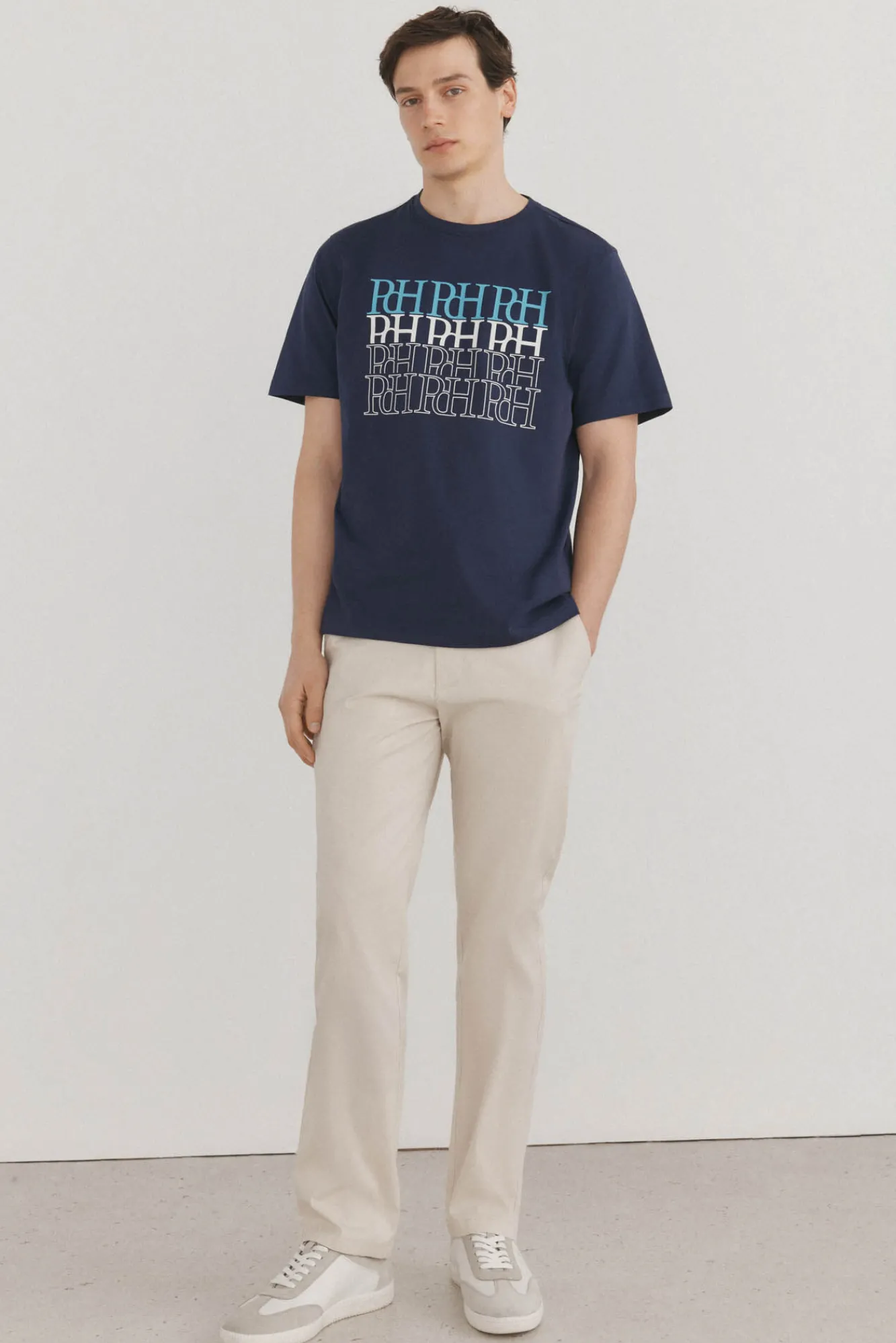 Pedro del Hierro Camiseta logos estampados