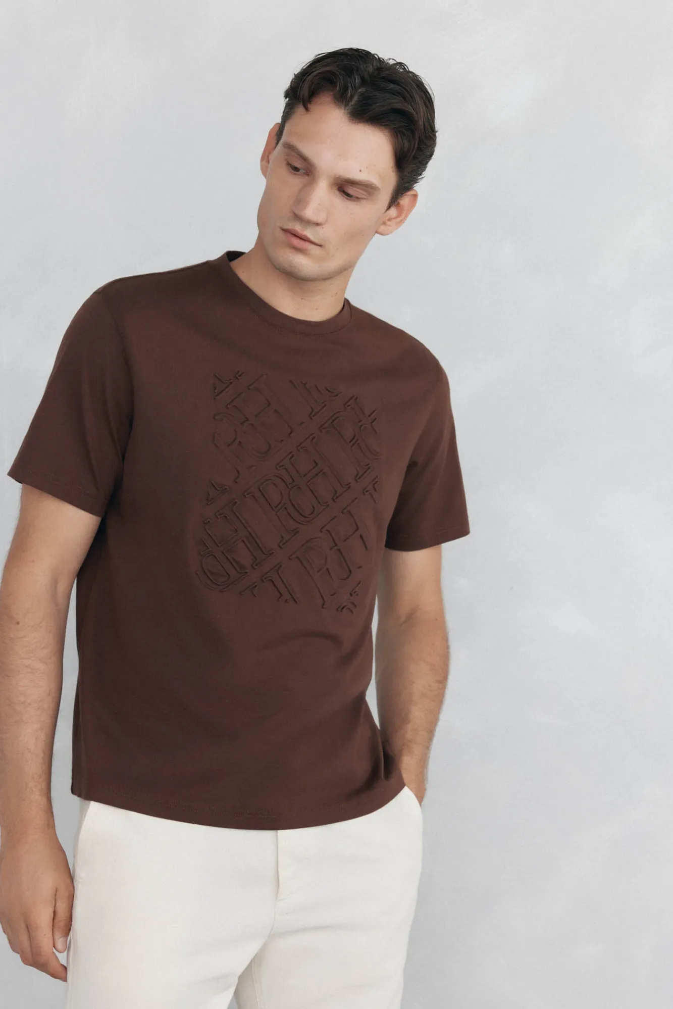 Pedro del Hierro Camiseta logos relieve