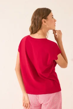 Women'secret Camiseta manga corta 100% algodón Snoopy