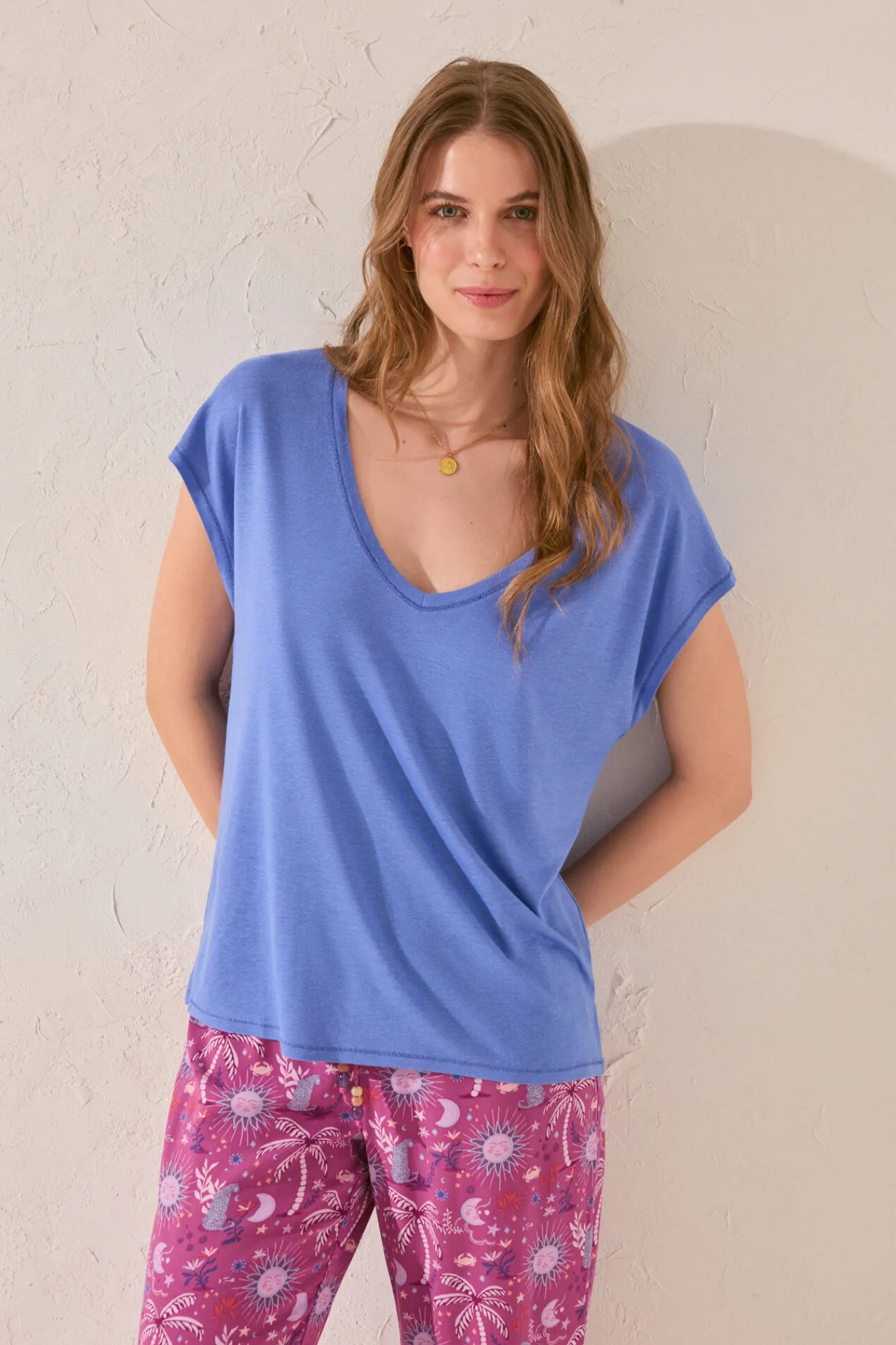 Women'secret Camiseta manga corta claro