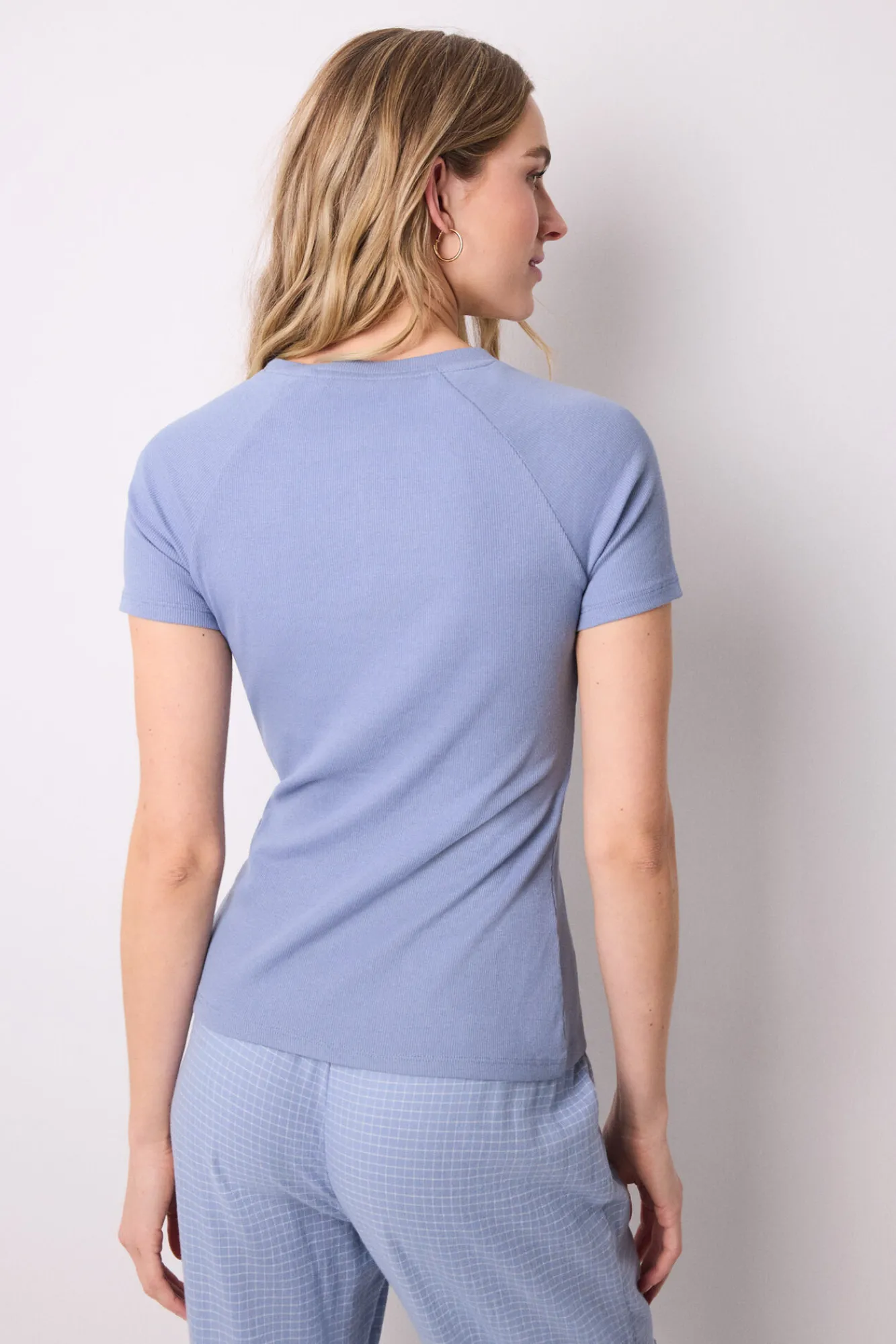 Women'secret Camiseta manga corta canalé