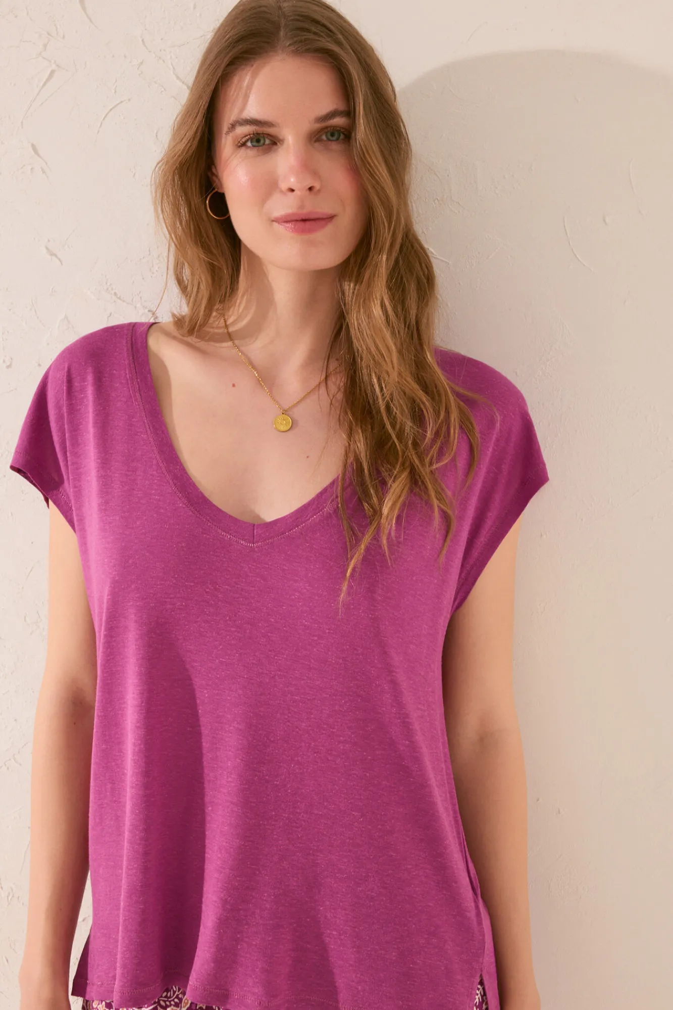 Women'secret Camiseta manga corta morado