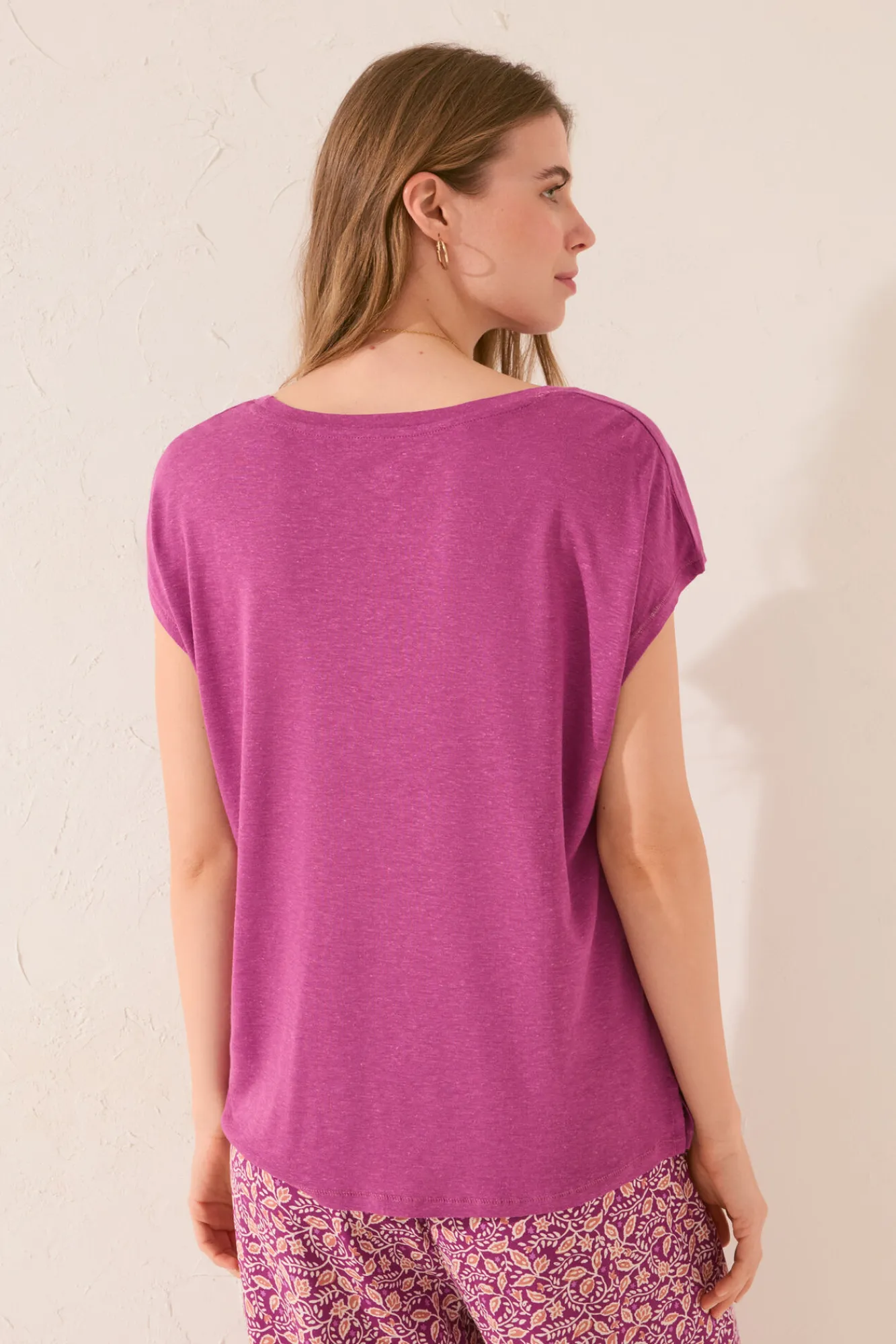 Women'secret Camiseta manga corta morado