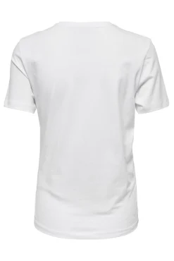 Only Maternity Camiseta manga corta premamá, 100% algodón y diseño frontal.