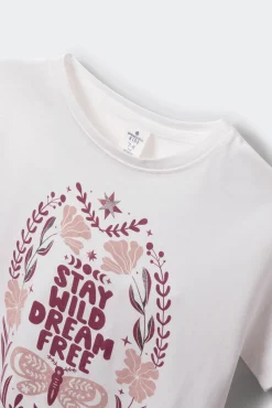 Crianças Springfield Kids Camiseta manga corta Stay wild niña